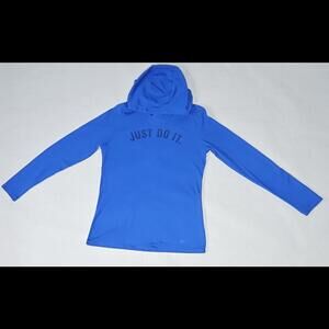 Nike Long Sleeve Hoodie T-Shirt Women's Royal Blue